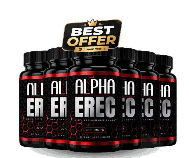 6 bottles of AlphaErec men's performance gummies